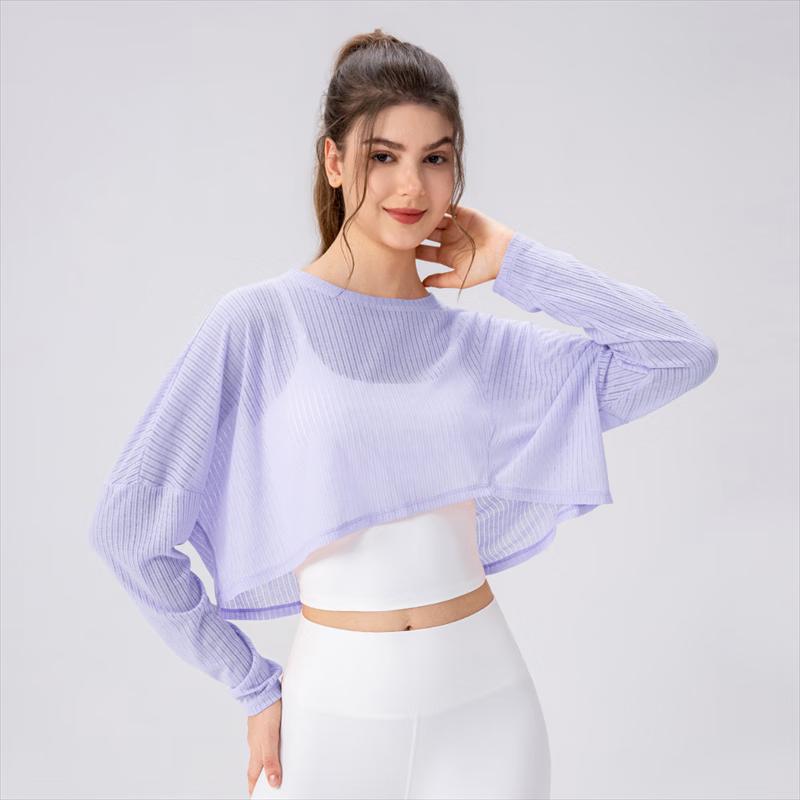 Women's Long Sleeve Loose Fit Yoga & Fitness Top