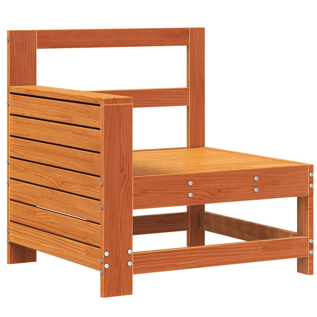 Garden Sofa with Armrests 69 X 62 X 70.5 Cm Solid Pine Wood