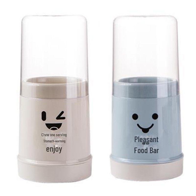 Cute Cartoon Dustproof Chopstick and Spoon Holder with Lid and Drain