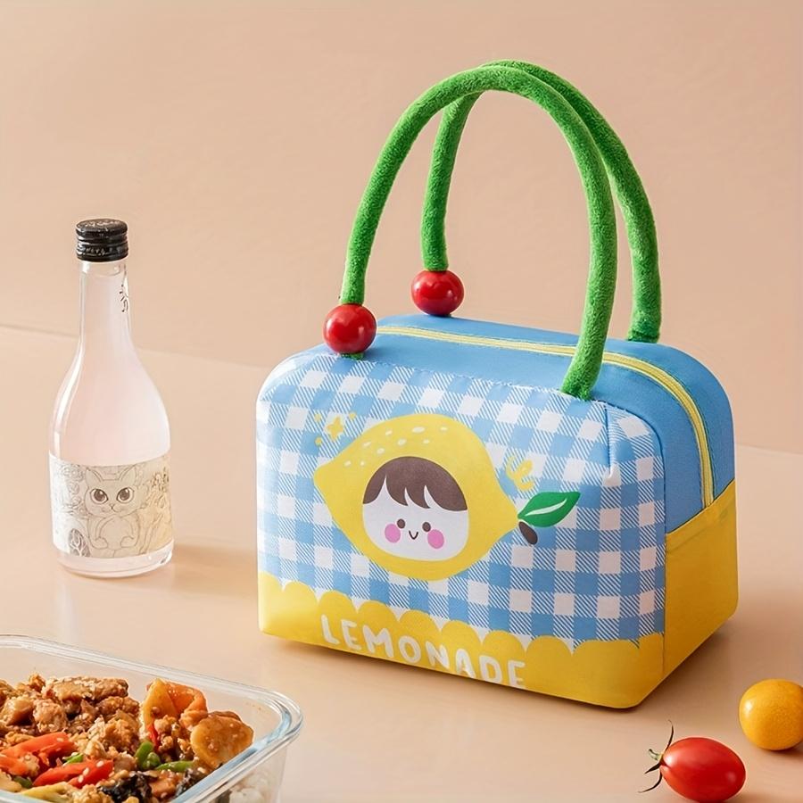 Fun Fruit Lunch Bag Thickened Large Capacity Rice Box Bag Portable Thermal Preservation Lunch Pack Cute Handheld Ice Pack