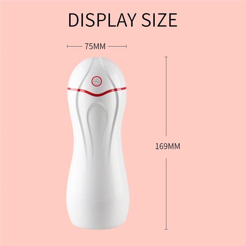 Electric Male Masturbator Vacuum Cup Sucking Vibration USB SVagina Strong Automatic Voice Sex Toys