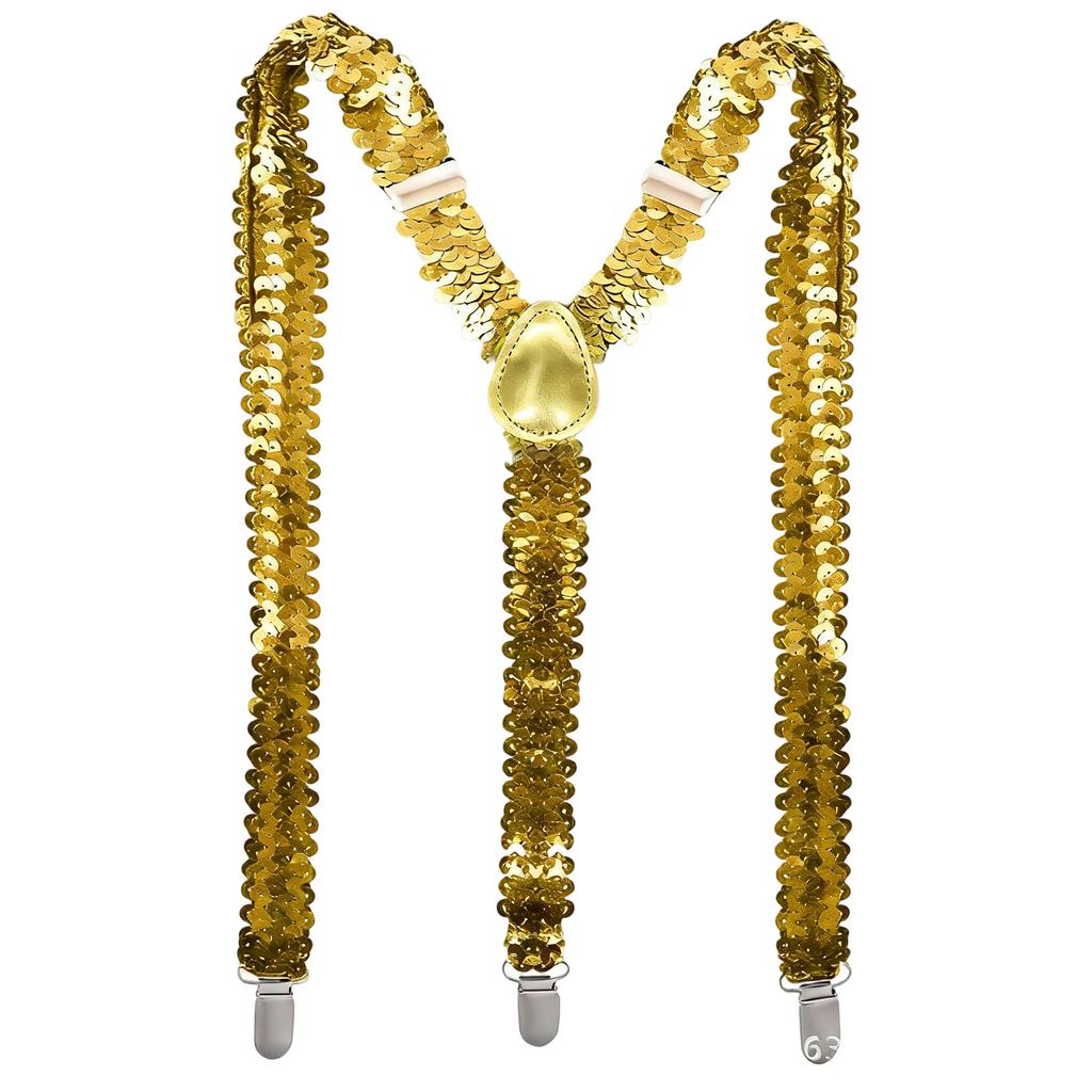 Sequined Suspenders For Performance