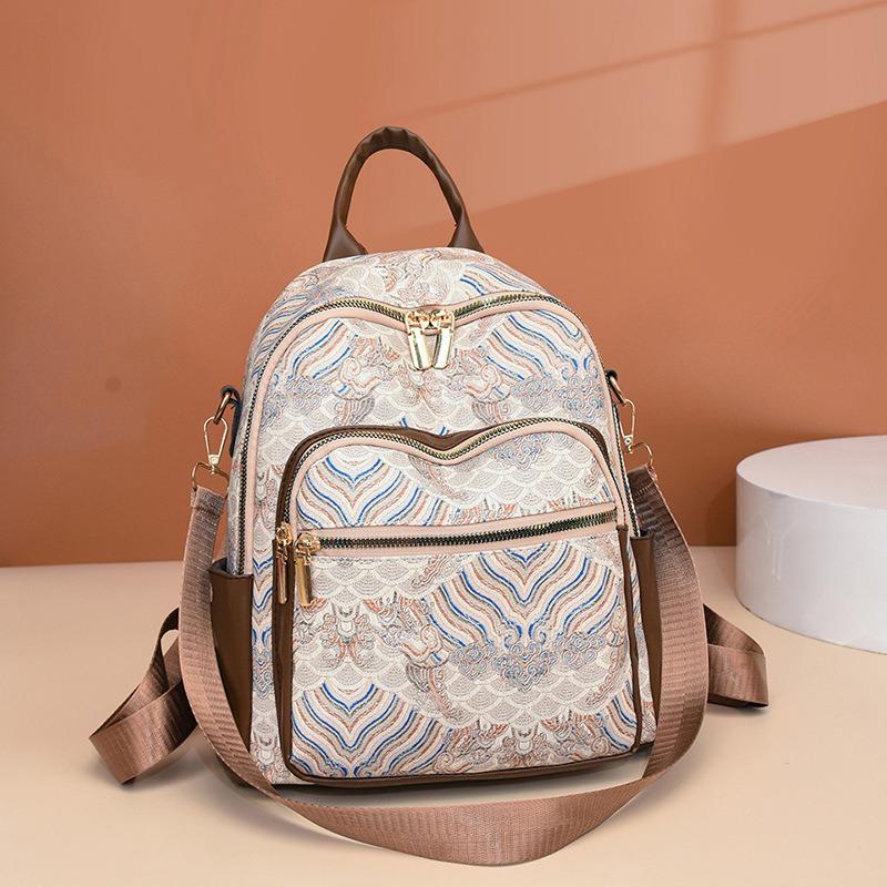 Multi-purpose Bag Niche Design Backpack New Retro Fashion Versatile Backpack Student Schoolbag Women