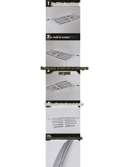 Compatible Camry Middle Grille & Front Lip Trim for 15 Models