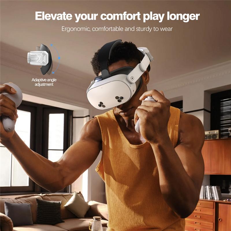 

VR Ремешок для головы для Quest 3S Elite Strap Улучшенная поддержка и комфорт, Meta Quest 3S Наголовная лента VR Аксессуары розового золота