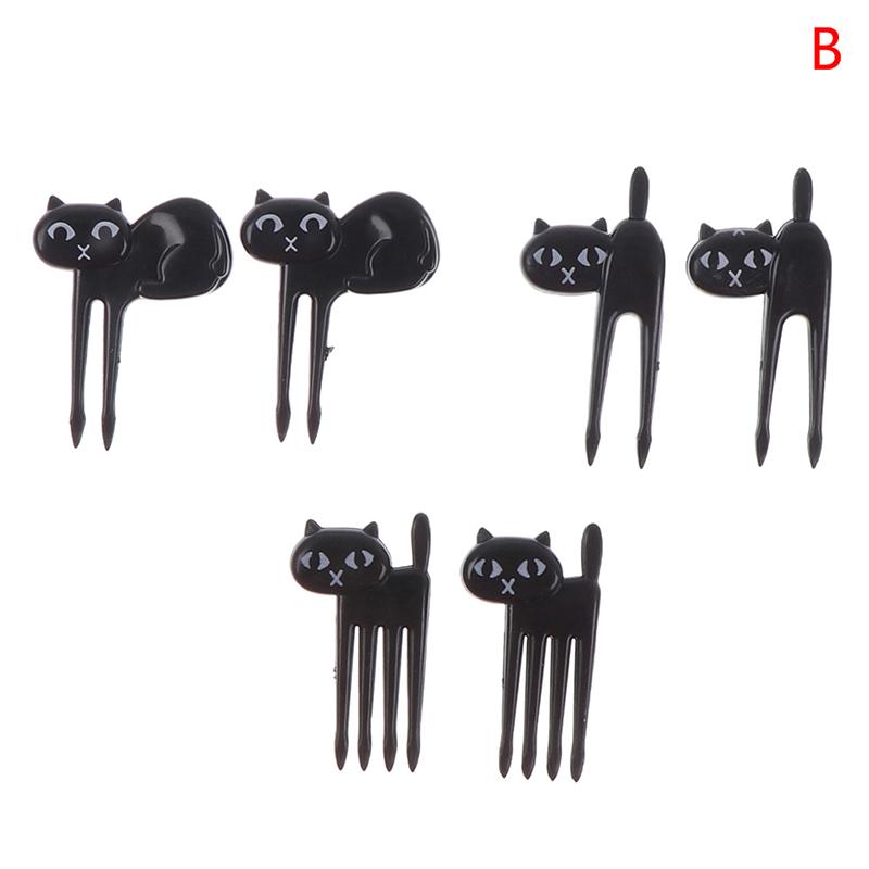 6/10 ks/balení mini kreslené dětské svačinové dezertní párátko na bento obědy dekorace