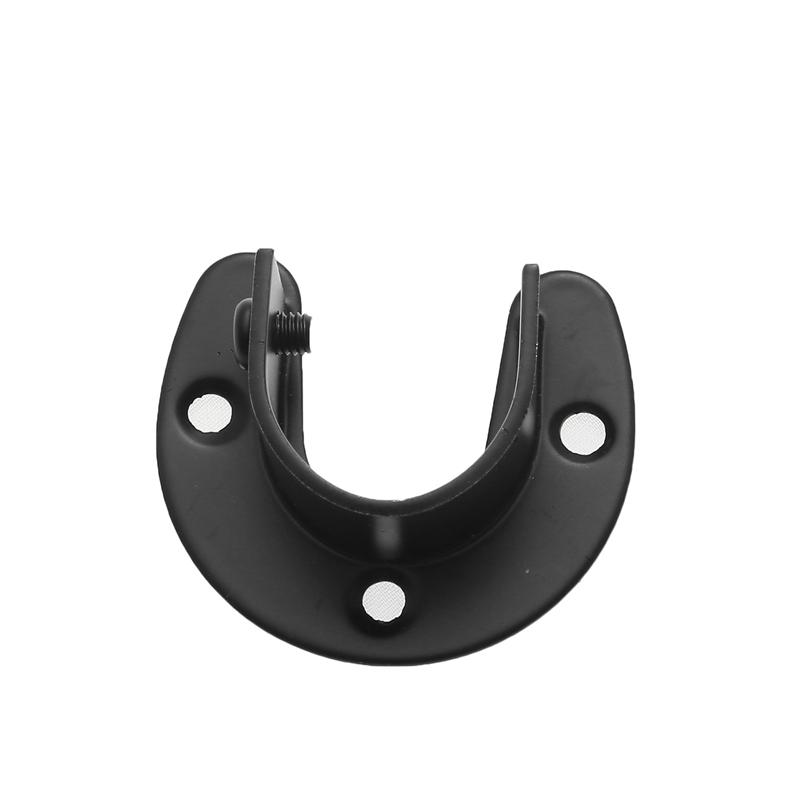 

Stainless Steel Flange Rod Holder Wardrobe Bracket Heavy Duty Holder U shaped Closet Rod End Support Open Flange End Supports 4.3x3.8x0.2cm