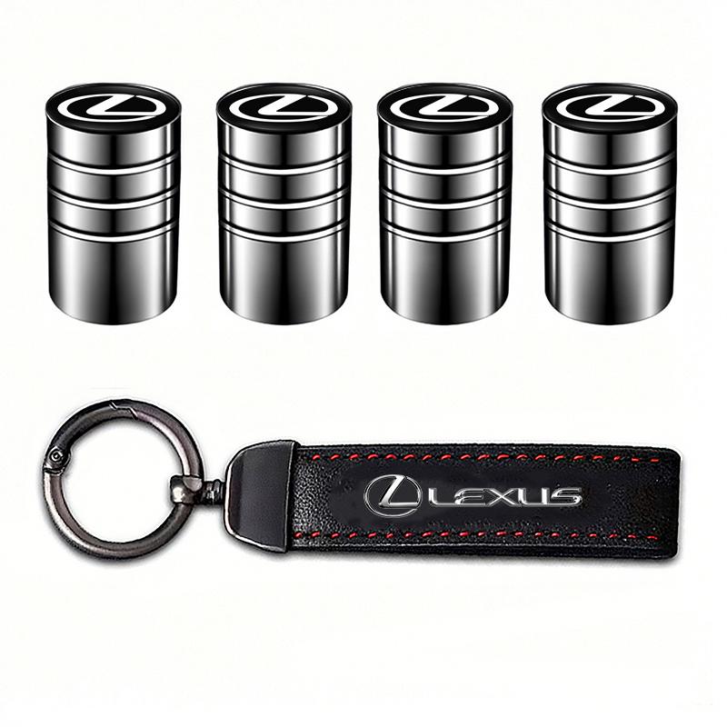 Auto Reifen Felgen Ventilkappen Abdeckung Wildleder Auto Schlüsselanhänger Ring Schlüsselanhänger Für Lexus RX330 IS250 RX350 IS300h NX300h RX400h Ct200h ES300h