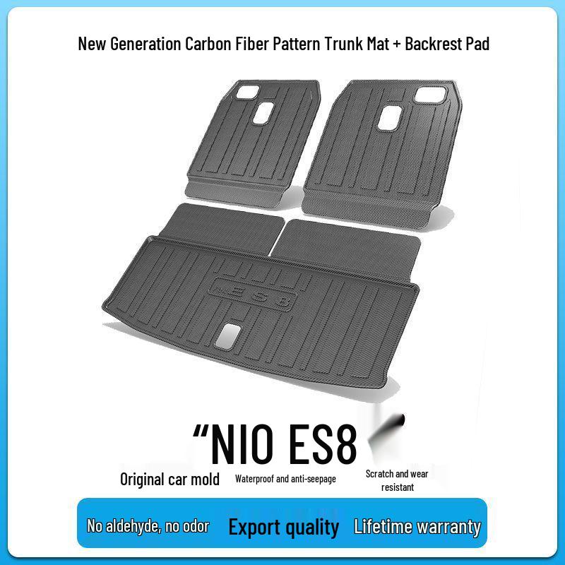 Nio ES8 Trunk Mat - TPV Carbon Fiber Texture Interior Decor