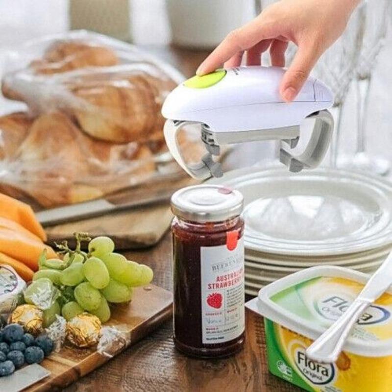 1 peça Abridor de Frascos Elétrico para Idosos, Abre Frascos de Qualquer Tamanho Fácil Abridor de Frascos Automático para Mãos Fracas, Utensílios de Cozinha Sem Esforço para Idosos e Artrite