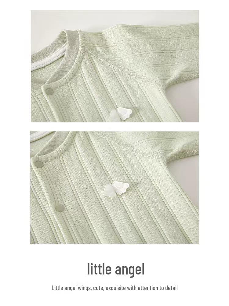 Bawełniany Pajacyk z Długim Rękawem dla Noworodka - Styl Wiosenno-Jesienny