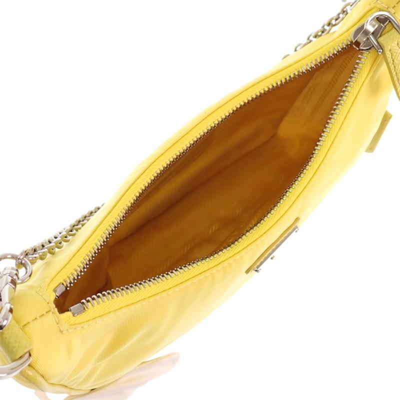 PRADA  1BH204 2WAY bag yellow/yellow Nylon Women