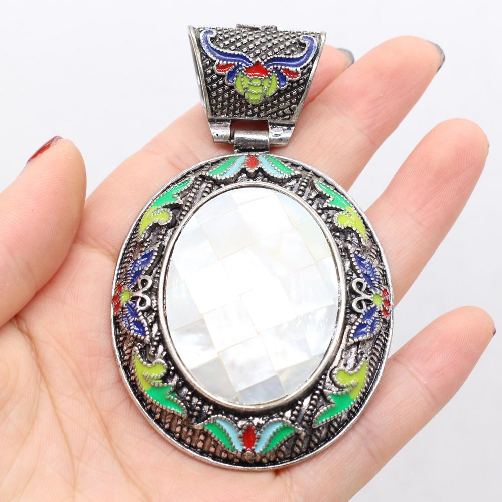 Μενταγιόν από φυσική πέτρα Αχάτες/αμέθυστος/ροζ χαλαζία Κρεμαστό με δαντέλα για κοσμήματα κατασκευής DIY Αξεσουάρ βραχιόλι κολιέ