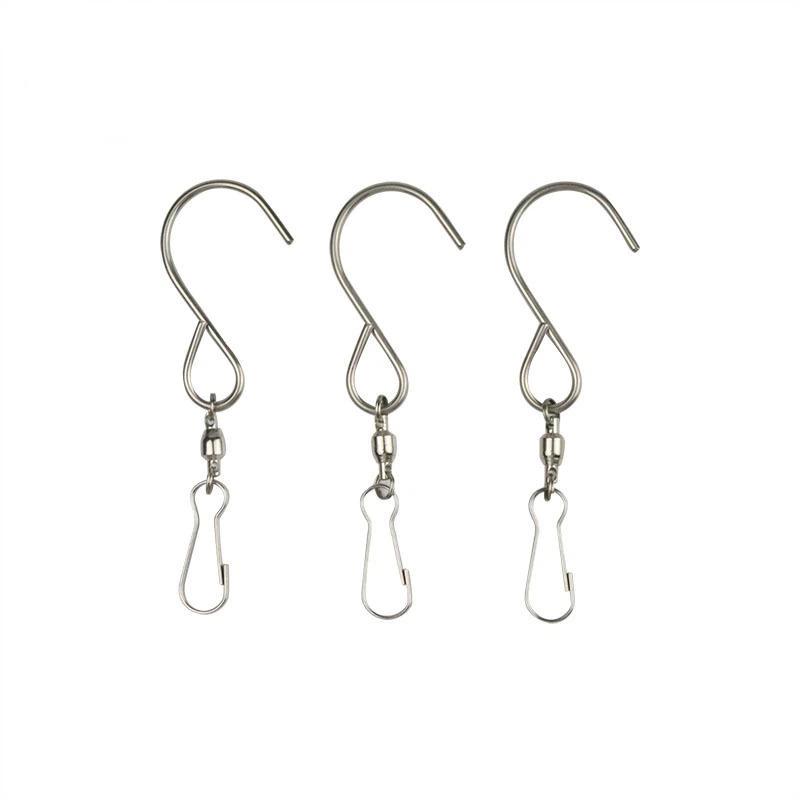 Swivel Hooks Clips Heavy Duty Durable 1/5 Pcs for Hanging Wind Spinners Crystal Twisters Patio Porch Decoration