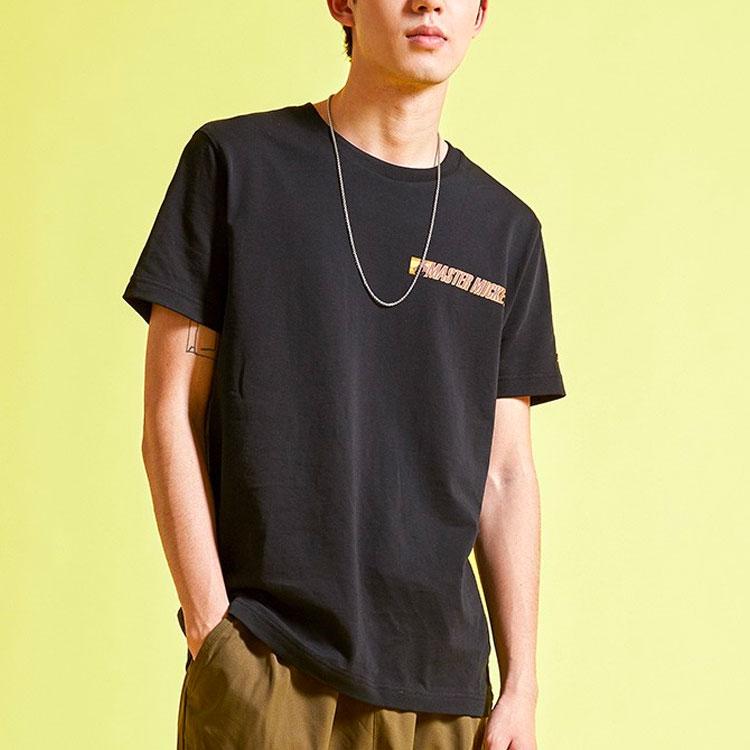 Men's Li-Ning Sports Fashion Collection T-Shirts Men's Black Crew Neck Moderate