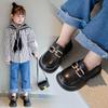 Girls' Small Leather Shoes Spring and Autumn Style British Princess Shoes