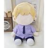 Niannyyhouse 40cm Plush Toy with Clothes, Bow Tie, Necktie, Dress Shirt, Skirt, Pants, School Uniform, and Accessories (Purple-2)