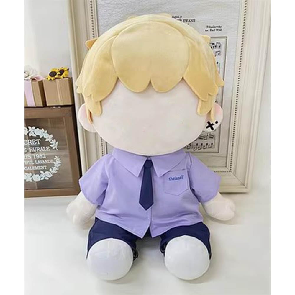 Niannyyhouse 40cm Plush Toy with Clothes, Bow Tie, Necktie, Dress Shirt, Skirt, Pants, School Uniform, and Accessories (Purple-2)