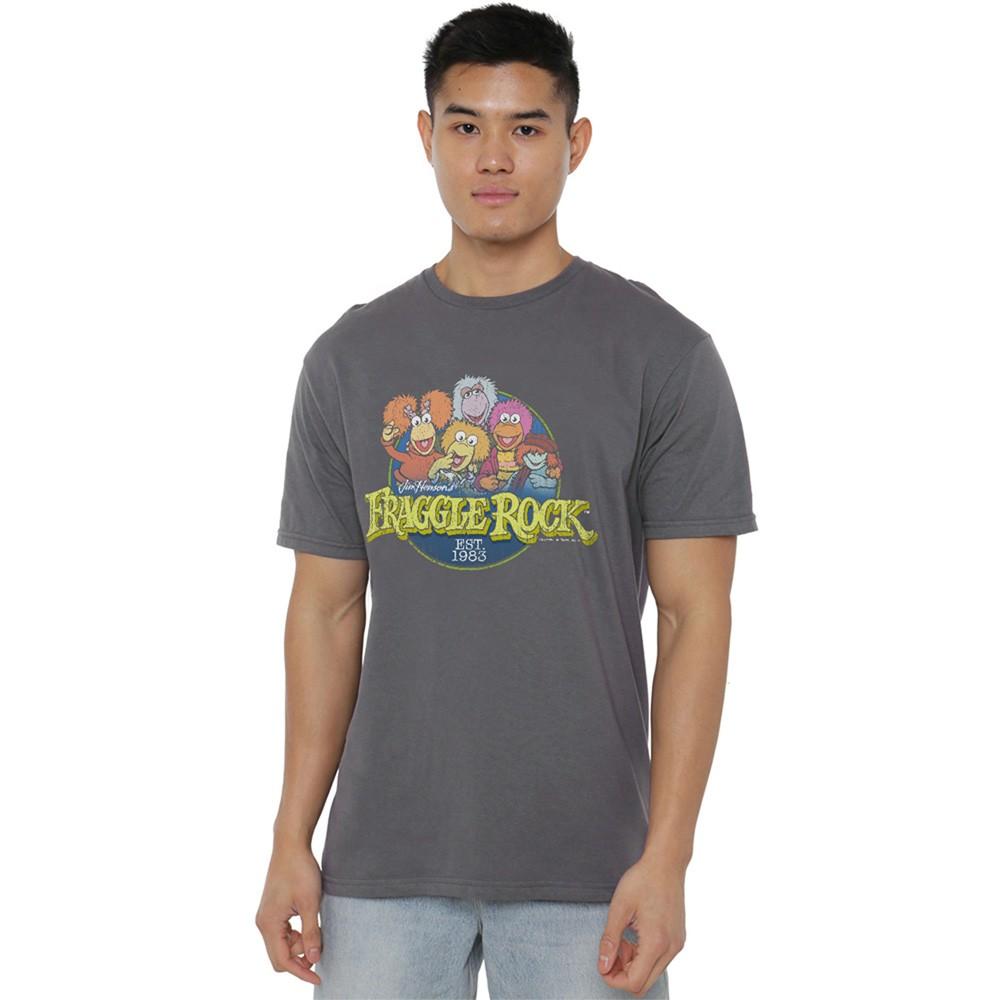 Fraggle Rock Circle Logo T-Shirt S-4XL Charcoal XXL