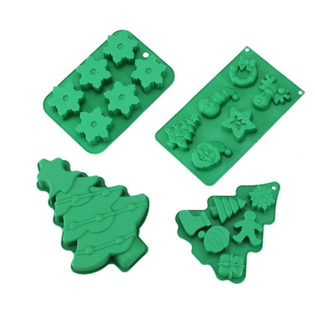 Christmas Series Baking Molds Fondant Mould Chocolate Moulds Cake Decorating Gadgets Silicone Kitchen Baking Accessories