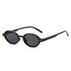 SO&EI Retro Small Oval Sunglasses Women Fashion Rivets Leopard Men Punk Shades UV400 Sun Glasses