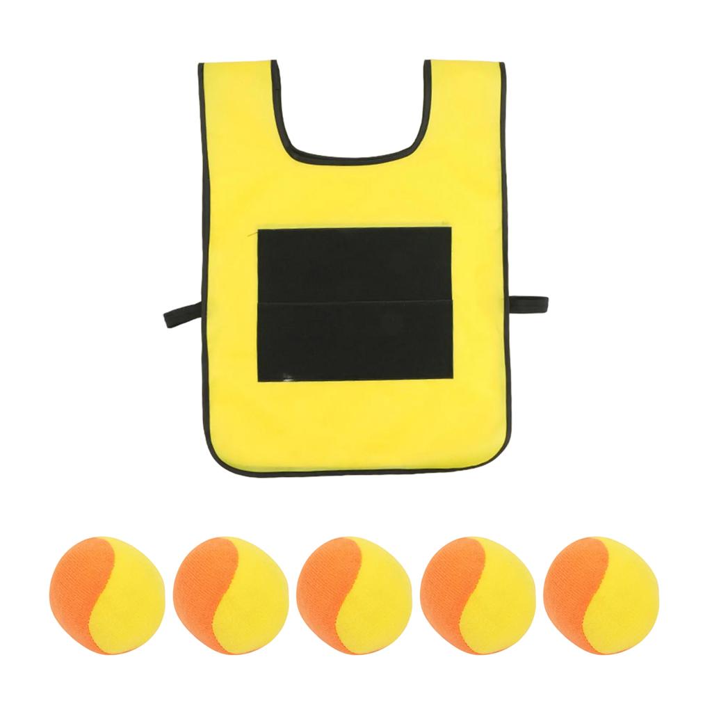 Interactive Outdoor Sticky Ball Vest Set for Kids and Families Adjustable Design for All Ages