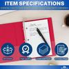 1InTheOffice College Ruled Filler Paper 5.5 x 8.5 Mini Binder Filler Paper, White, 100 Sheets/Pack