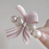 Women Hairpin Heart Shape Imitation Pearls Bowknot Decor Hair Clip Side Bang Hair Pin Hair Styling Tool Hair Accessories