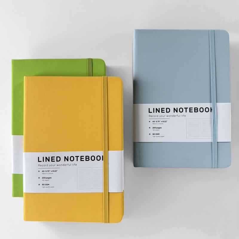 A5 PU-Leder Büro-Notizbuch mit Band und individuellem Logo
