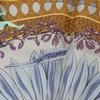 Used Good Condition Hermes Carre 45 AMOURS Amore Silk Scarf Purple