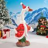 Christmas Goose Outfit Cute Porch Goose Clothes with Hat for 23" Goose Statue Outdoor Holiday Goose Costume for Patio Yard Lawn Decor