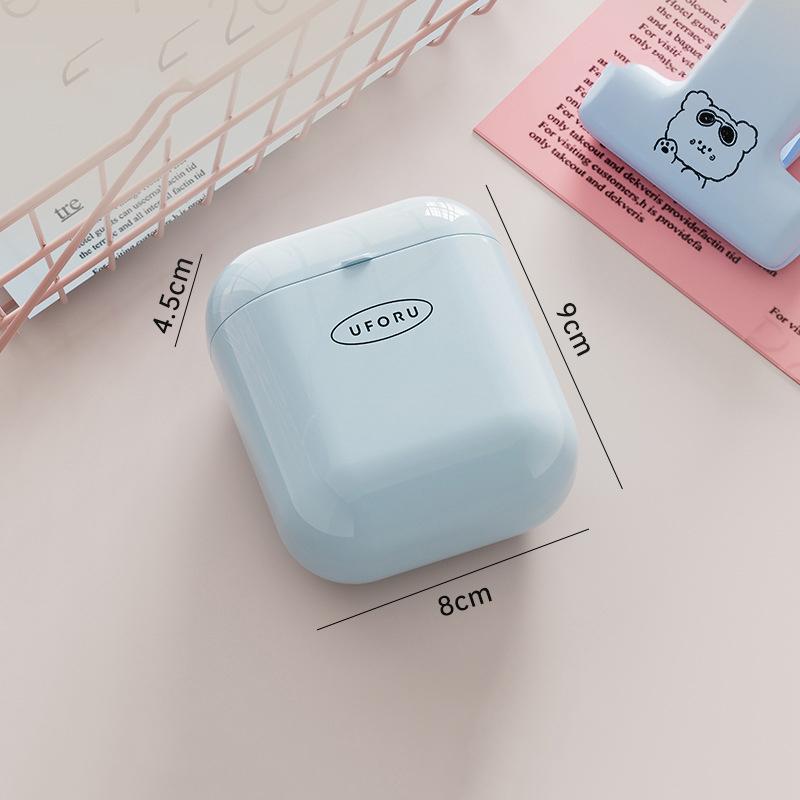 1Pcs Plastic Dopamine Storage Box Cute Small Data Cable Organizer Lightweight Sealed Lipstick Storage Box Students
