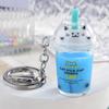 Creative Pearl Cat Milk Tea Keychain Pendant: Cute Backpack Decor & Small Gift
