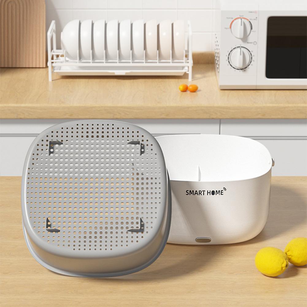 Ultrasonic Vegetable Washing Machine Food Purifier Automatic Residue Removal Portable Fruit and Vegetable Drain Basket