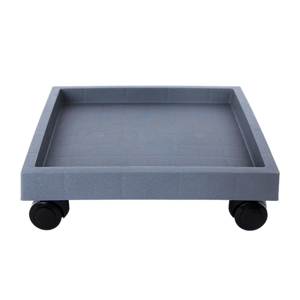 Rotating Movable Pot Trays Square Flower Pot Bottom Indoor Support Movable Wheel Tray Flower Pot Outdoor Gardening Supplies