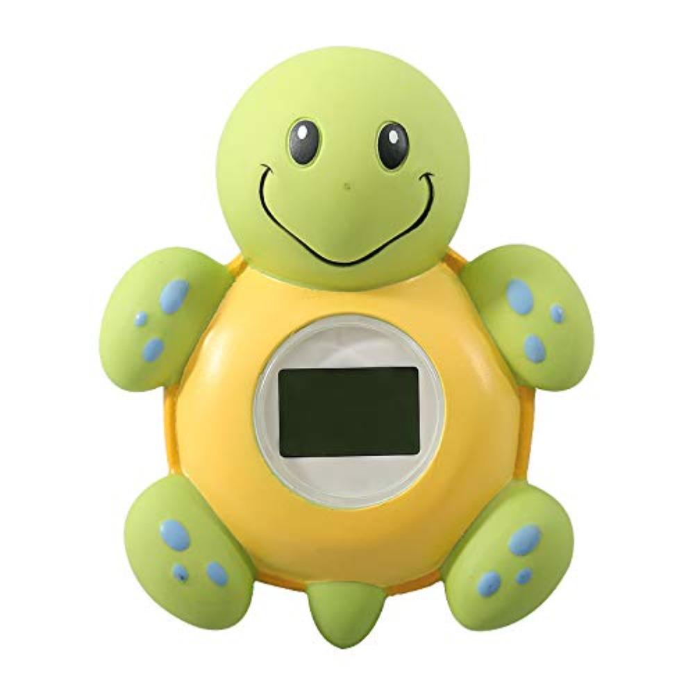 

Термометр для воды в детской ванночке(Модернизированная версия)Цифровой термометр температуры воды и комната, плавающая игрушка для ванной для малышей 9.2x8.6x3.2cm зелёный