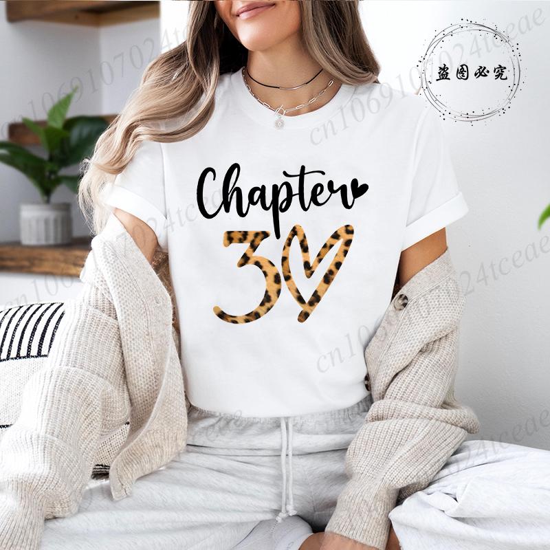 Retro Its My 30th Birthday Leopard Design Graphic TShirt for Unisex Crew Neck TShirts Birthday Party Aesthetic Tee Top Clothes