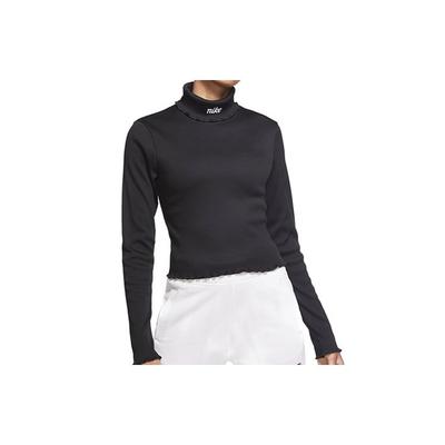 Sportswear Ribbed Long Sleeve Top Women Tops Black CU5365-010