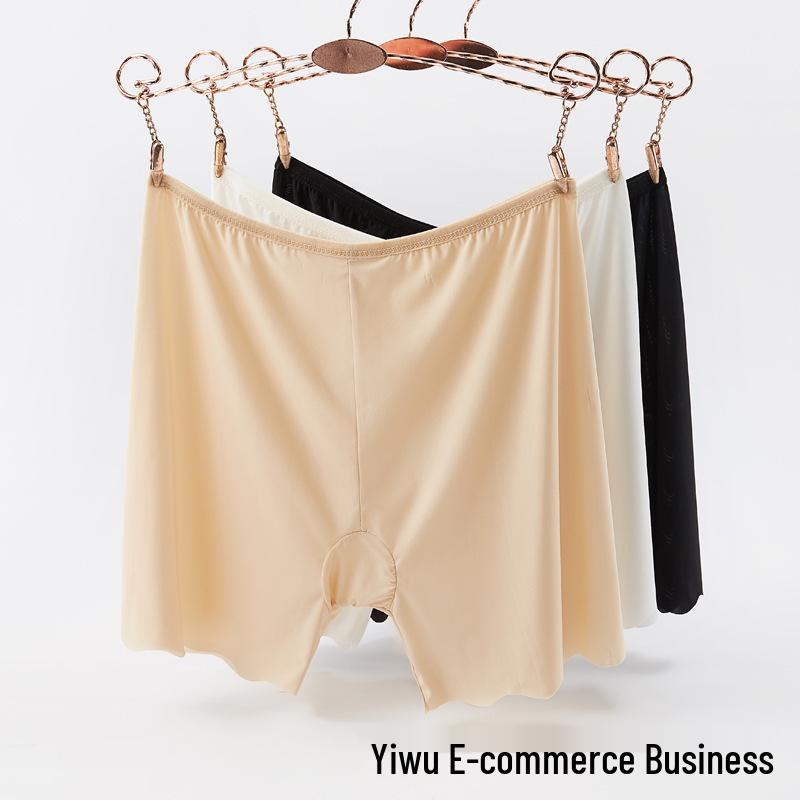 Ice Silk Seamless Safety Shorts for Women - Lightweight, Summer-Friendly, Wear Inside or as Outer Thin Leggings