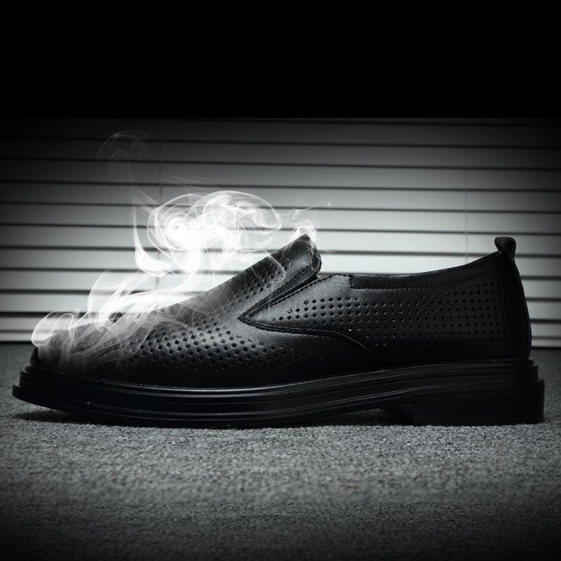 Men's Japanese Style Leather Sandals: Non-slip, Breathable, Soft Sole, Genuine Cowhide Casual Shoes