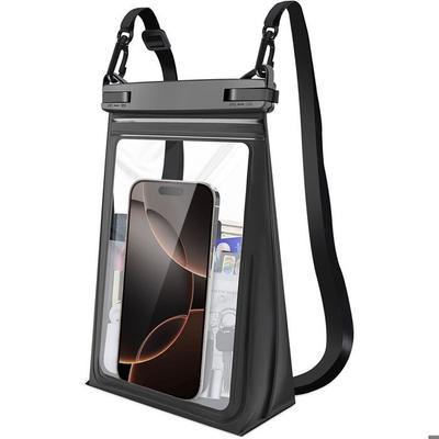 Capa Impermeável com Alça Ajustável para Telefone, Proteção à Prova d'Água IPX8 para Smartphone Fones de Ouvido Cartão