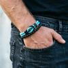 Noter New 2Pcs Men Bracelet Set 10 Color Options Premium Selected 4mm Cord Leisure Versatile Accessories 2 Sizes Available Joias