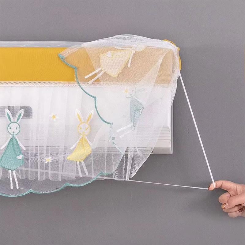 Wall Mounted Air Conditioner Dust Cover Prevent Direct Blowing Hanging Wind Shield Curtain Anti-Dust Air Conditioning Cover