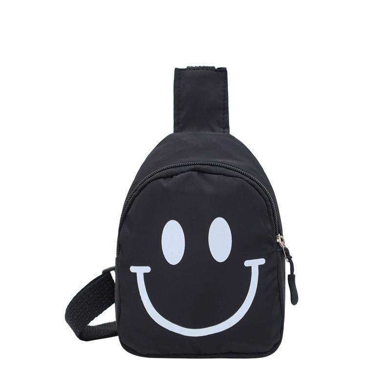 Adorable Nylon Smiley Face Coin Purse For Preschool Kids In Multicolor Designs