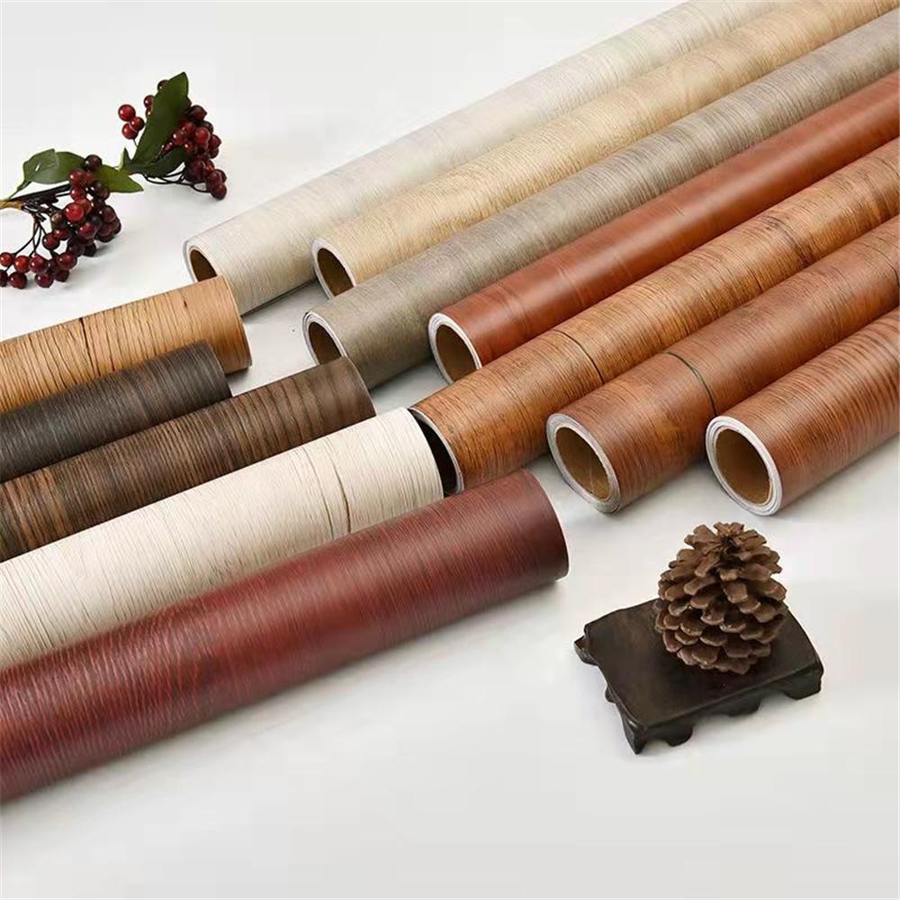 Wipon Grain Wood Peel And Stick Wallpaper Self Adhesive Rustic Removable Contact Paper Plank For Countertop Cabinets Vinyl Film Roll