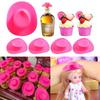 10Pcs Mini Cowboy Hats Bachelorette Party Favors Birthday Wedding Hen Do Accessories Doll Hats Shooter Toppers