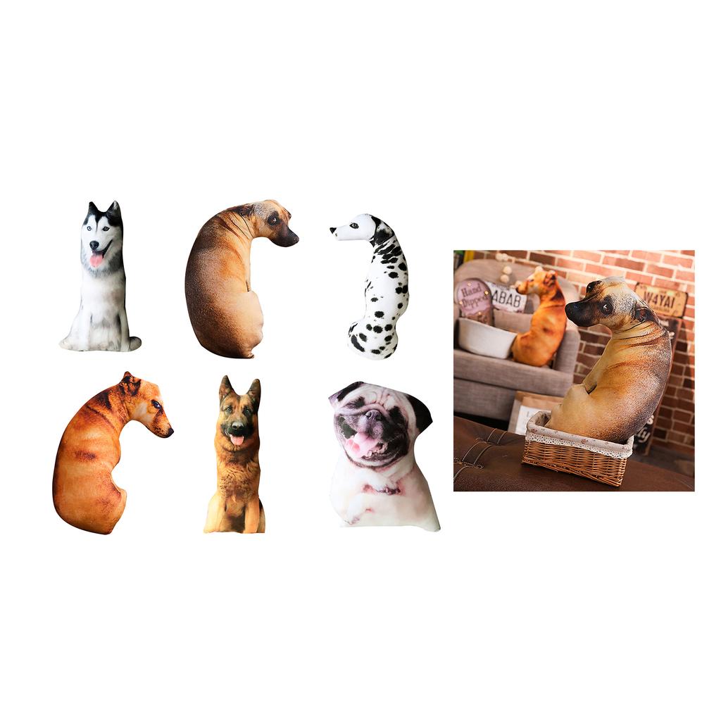 Lifelike 3D Dog Head Throw Pillow Cute and Funny Animal Cosplay Cushion for Kids and Dog Lovers Perfect Home Decor Gift