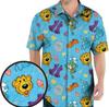 Havajská košile s medvědem z Velkého modrého domu, Unisex pro dospělé, Plná velikost S-5XL