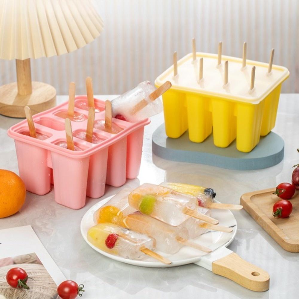 Creative Design Homemade Ice Box DIY Popsicle Mold Cube Tray Ice Cream Popsicle Mold Kitchen Use