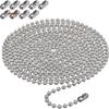 Adjustable Bead Link Chain 3m Long Length Pull Connector Ceiling Fan Pull Chain Durable DIY Mini Keychain Dog Tag